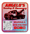 Angelo's Towing &amp; Recovery -QR Code Sticker (6pack)