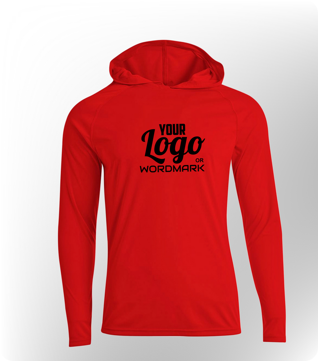 GX Custom Logo Long-sleeve hooded tshirt