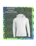 Custom Sublimated Long sleeve Hooded tshirt