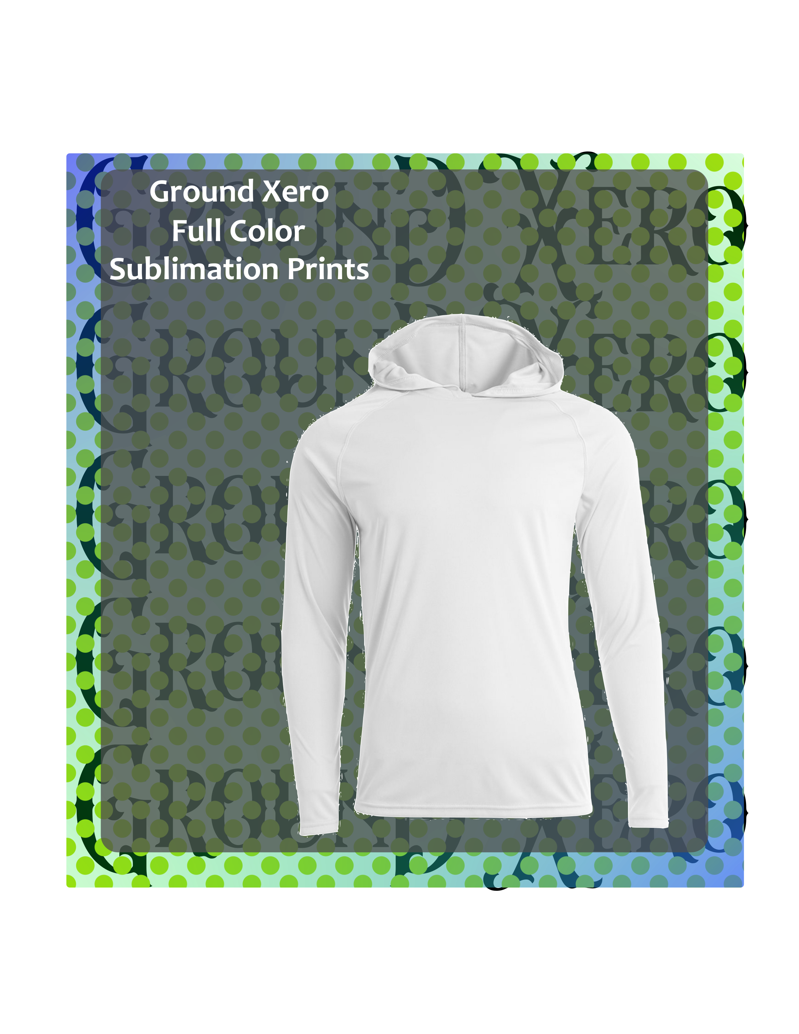 Custom Sublimated Long sleeve Hooded tshirt
